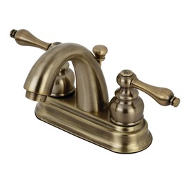 Kingston Brass KB5613AL Restoration 4-Inch Centerset Bathroom Faucet, Antique Brass