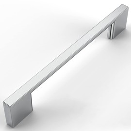 Amerdeco 10 Pack Polished Chrome Cabinet Pulls 3 Inch(96MM) Hole Centers Kitchen Cabinet Handles Cabinet Hardware Kitchen Handles for Cabinets Cupboard Handles Drawer Pulls ZH0060…