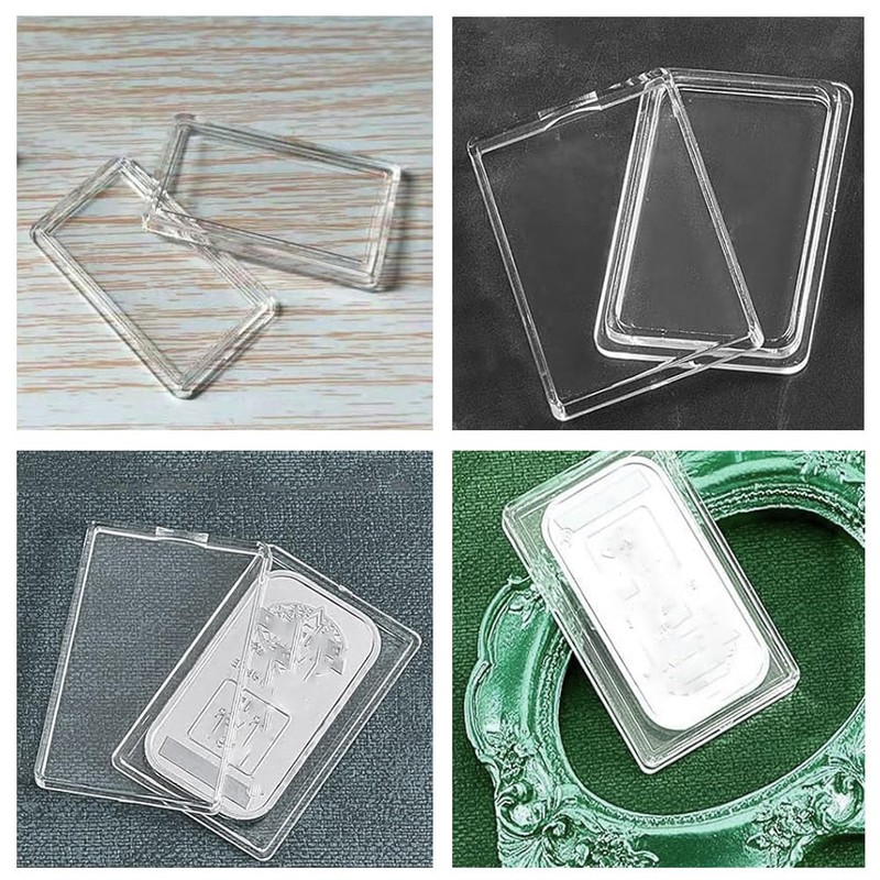 Naisfei 30 Pcs Silver Bar Case 30 * 50 mm