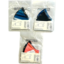 Cat & Jacks - 2 PK Fabric Kids Face Masks Assorted Patterns - LOT of 3 (6 Total)