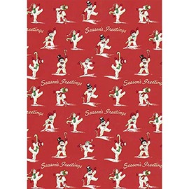 Cavallini Decorative Paper Wrap- Snowmen 20x28 Sheet