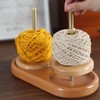 Double Yarn Holder Detachable Rotatable Large Capacity Yarn Ball Stand