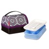 Thermos Raya Pack-In Soft Lunch Bag, Purple Hexagon, RAYLK6PH