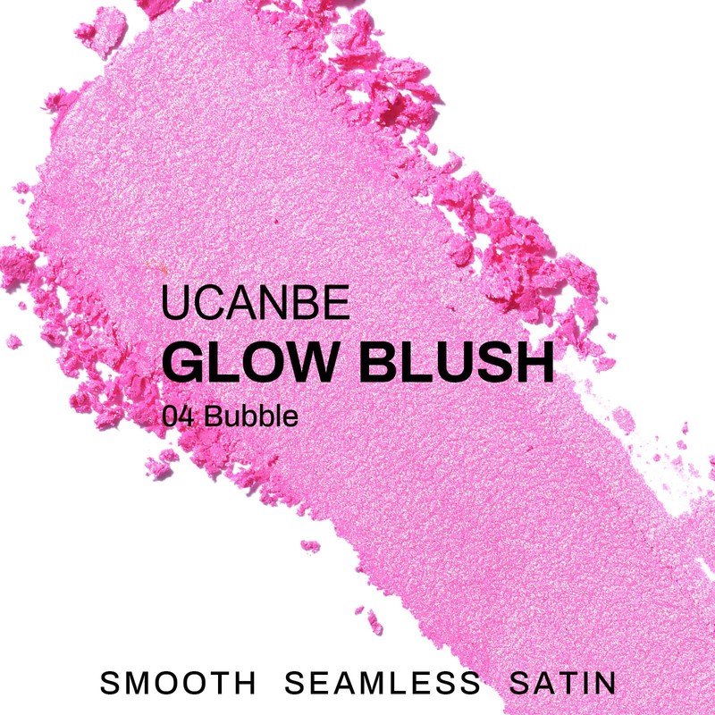 UCANBE Baked Blush for Cheek, Glow Blushing Palette - Seamless