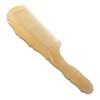 minkissy Natural Ox Horn Hair Comb for Women Large Smooth