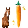 OOXYG Horse Toy Plush Squeaky Carrot, Large Carrot Shaped Horse