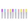 HEEPDD 10 Pieces Plastic Sewing Needle Containers Set, Transparent Storage Tubes for Fine and Felting Needles, Ideal for Embroidery and DIY Crafts