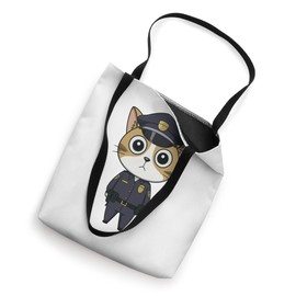 Cute Kawaii Chibi Anime Cat Police Officer Funny Tote Bag