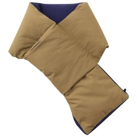 Takeokikuchi G8701092 Men's Stole Muffler (Pocketable) Reversible Down Scarf, beige (054)