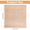 12 Pcs 20 x 20'' Burlap Squares Multipurpose Natural Burlap