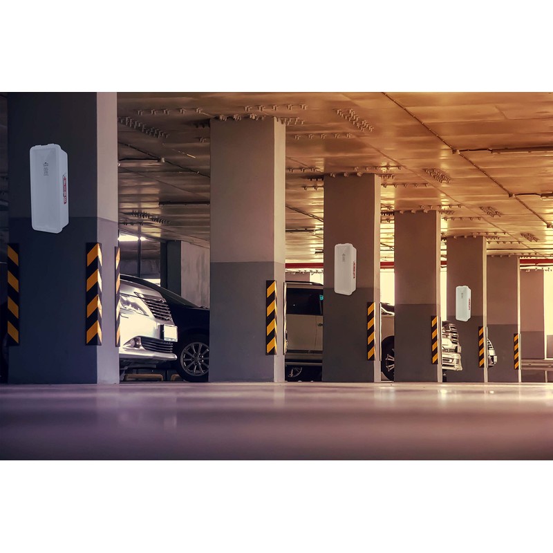 White Surface-Mounted Fire Extinguisher Cabinet for 10 lb. Fire Extinguishers