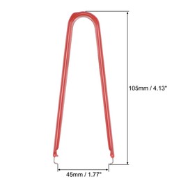 sourcing map IC Puller Chip Extractor Stainless Steel with Insulated Vinyl Grip Red 2 Pack