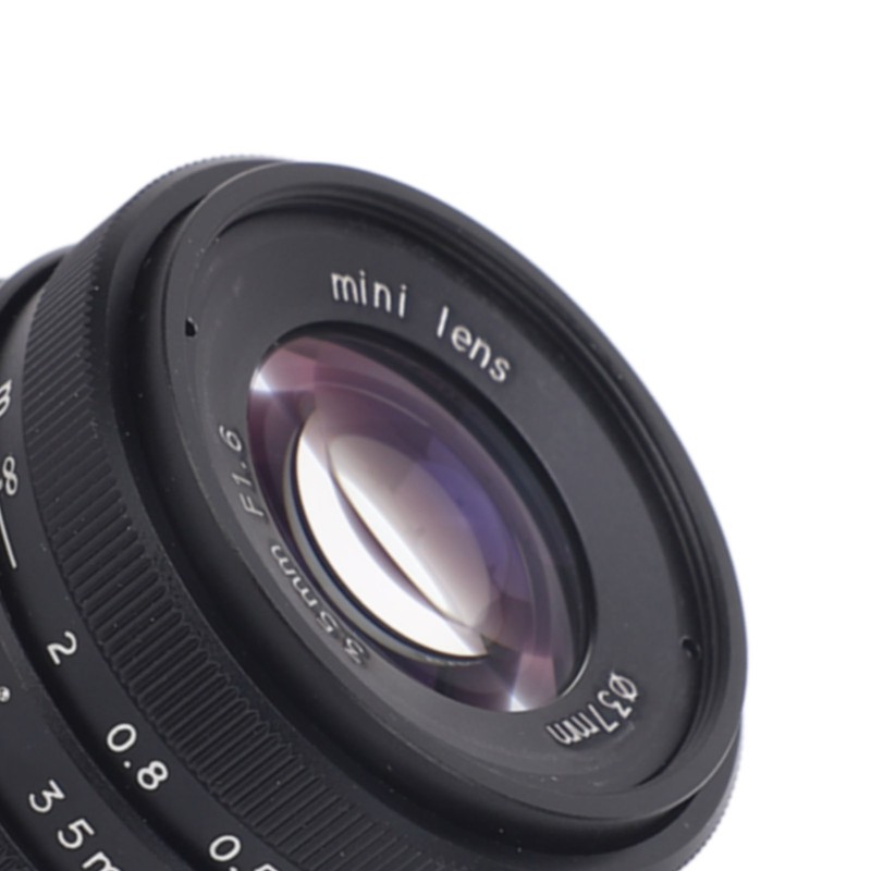 35mm F1.6 Large Aperture Manual Focus Fixed Prime Lens Wide
