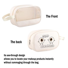 G2TUP Eye Doctor Gift Eye Like Puns Makeup Bag Optometrist Ophthalmologist Cosmetic Bag Optician Gift Optometry Zipper Travel Bag (Eye Like Puns -tm)