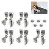 10 Pack (5 Pairs) Side-Mounted Hinges for Floor Cabinets, Dressers,