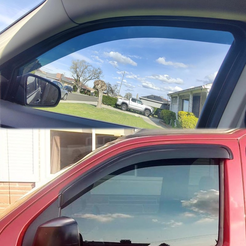 4pcs Original Shatterproof Sun Rain Guards Shield Side Winow Wind