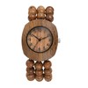 Avaner Women's Elastic Wrist Watches: Wooden Beaded Handmade Stretch Strap