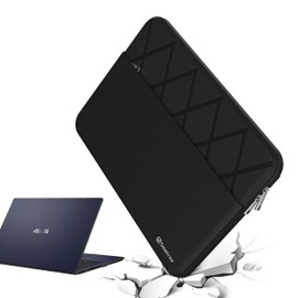 Smatree 15.6 inch Anti-Shock Laptop Sleeve Bag Tailored for ASUS Vivobook Pro 15 OLED K6502, ExpertBook B1 B1502/P1 P1503, Zenbook 15 OLED Laptop UM3504, Vivobook 15X/Go 15 OLED, Black (E614)