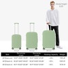 mixi Suitcase Spinner Wheels Checked Luggage Hardshell Lightweight Rolling Suitcases