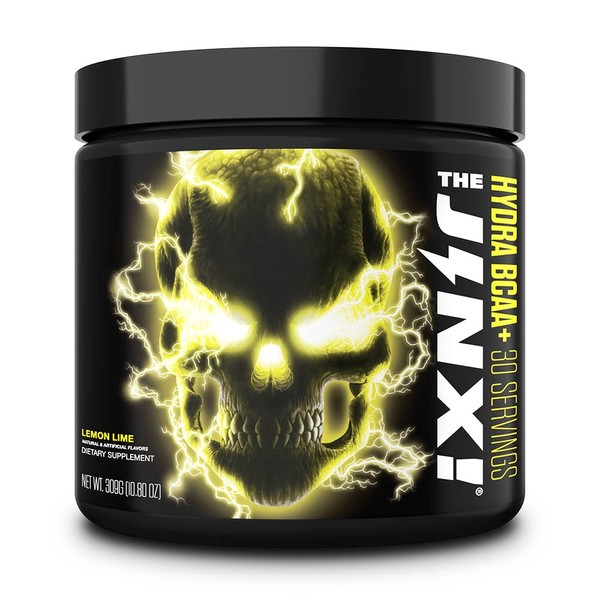 JNX SPORTS The Jinx! Hydra BCAA+ Post Workout Recovery Drink - Hydration with Electrolytes for Men & Women - 30 Serving, Lemon Lime