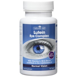 Natures Aid Lutein Eye Complex with Bilberry - Pack of 30 Tablets