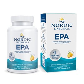 Nordic Naturals EPA Omega 3, 1210 mg de Omega 3, 60 cápsulas sabor limón