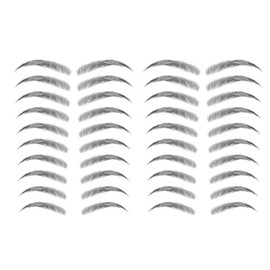Yesallwas Black Eyebrows Tattoo 4D Hair-Like Fake Eyebrows Waterproof and Long-Lasting,Realistic Imitation Eyebrow Transfer Sticker (STM-09)