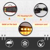 BINQIGOO LED Front Bumper Fog Light Daytime Running Lamp White/Amber