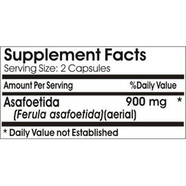 Asafoetida 900mg // 90 Capsules // Pure // by PureControl Supplements