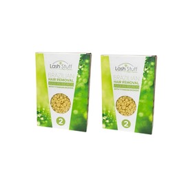 Brazilian Hard Wax Beads for Face and Body Hair Removal (2 Count)