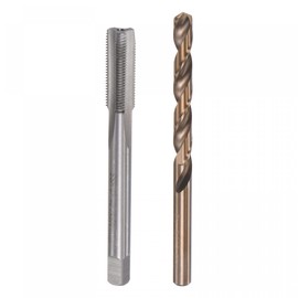 sourcing map M8 x 0.75 Spiral Tap and 7.2 mm Twist Drill Set Metric M35 Cobalt High Speed Steel Machine Tap for Stainless Steel