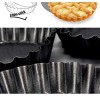 IELEK 12 Inch Non-Stick Tart Quiche Flan Pan Molds Round