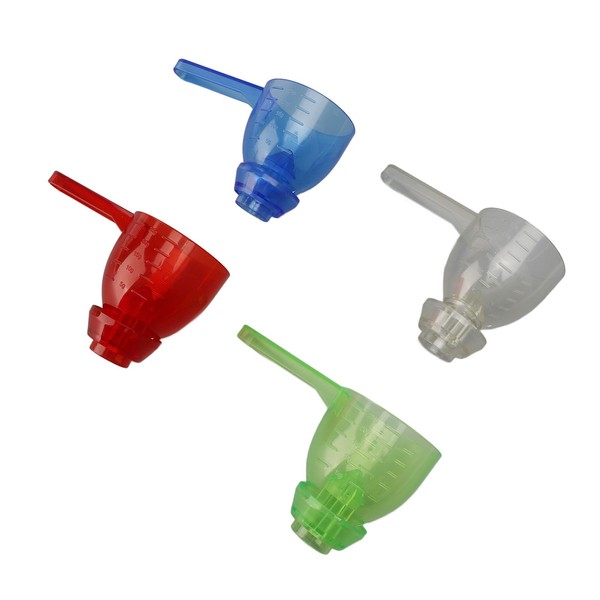 4-teiliges Undichtes Messlöffel-Set, Auslaufsicherer und Tragbarer Einzellöffel mit Trichter-Design Zum