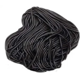 Bayside Candy Licorice Laces Collection - Licorice Candy - Shoestring Candies - Chewy Strings - Juicy Laces (Black Licorice Laces, 6LB)