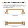 Asidrama 10 Pack 3.75 Inch(96mm) Champagne Bronze Kitchen Cabinet Handles,