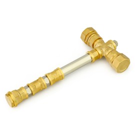 GASHER Small Hammer, DIY Toy Handmade Golden Decorative Hammer, 11 inch Length