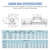 CNCMANS SBR20-800mm Linear Rail Linear Rails and Bearings Kit 2Pcs