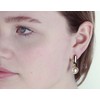 Traveller Women's Clip Earrings 12 mm Pearl, Titanium, Pearl