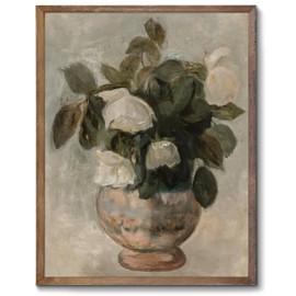 RETRART Vintage Wall Art, Vintage Floral Wall Art Prints - Vintage Flower Pictures Decor Aesthetic - Canvas Prints for Bedroom Living Room Bathroom Wall Decor - 11" x 14" Unframed