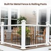 Decorex Hardware 2" x 2" Aluminum Pyramid Post Cap for
