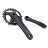 Bike Crank Arm Set Hollow Integrated Single Disc Aluminum Alloy