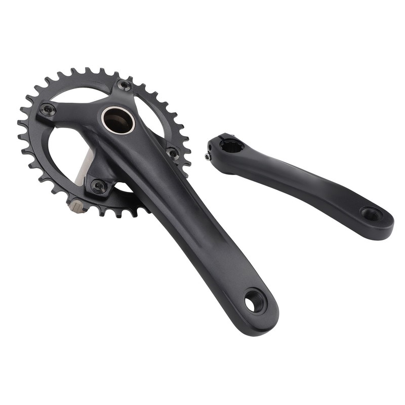 Bike Crank Arm Set Hollow Integrated Single Disc Aluminum Alloy