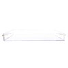12"x16" Clear Acrylic Serving Tray with Golden Handles, Sturdy Huge