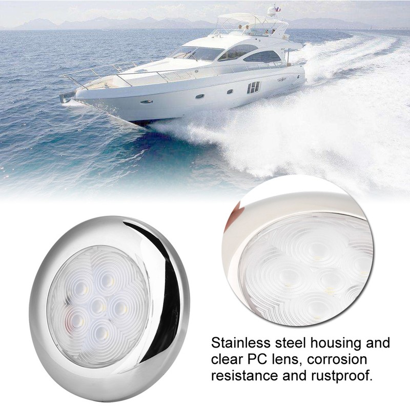 For Marine Boat Yacht 6 LED Light Dome light Lamp