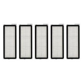 (5 Pack) QV 35S Replacement HEPA Filters Compatible with Roborock QV 35A, QV 35S, Qrevo MaxV, Qrevo S, Qrevo Plus, Qrevo Pro, Qrevo Curv Robot Vacuum, Filters Accessories Kit, Vacuum Filters