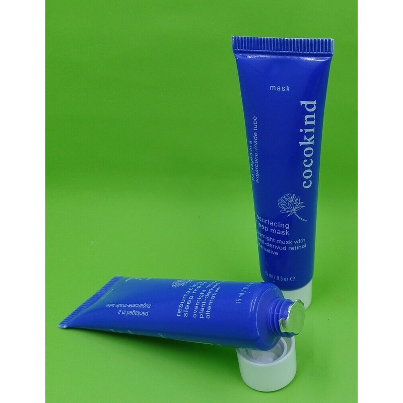 Cocokind NEW, 2X Cocokind Resurfacing Sleep Mask, Plant derived retinol.