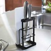 VANRA Metal Steel Cutting Board Holder Knife Block Kitchen Organizer
