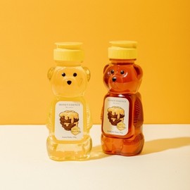 Honey Essence Natural Honey Cherry Blossom Honey Bear Tube Honey 345g transparent box packaging