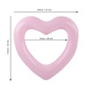 Heart Shaped Swimming Circle 120cm Thick Tear Resistant PVC Material