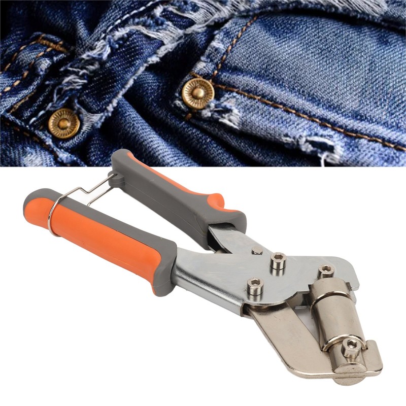 Grommets Eyelet Punch Kit Handheld Portable Hole Puncher Pliers Set